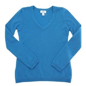 Ann Taylor Loft Cashmere Reverse Seam Sweater
